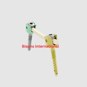 Kit d'implants rachidiens manuels en acier inoxydable BISONS, vis pédiculaire, tige, cage de fusion intercoronarienne et système de fixation - Product Image 6