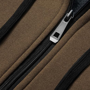 Sudadera con capucha de piel de hombre personalizada al por mayor, Sudadera con capucha de piel de lana gruesa informal barata para hombre, Sudadera con capucha de piel de invierno con cremallera completa pesada - Product Image 3