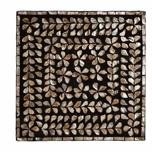 Mesa de Centro Moderna con Diseño Floral en Bronce Negro y Madreperla, Ecológica M.R. ARTESANÍA Super Oferta en Muebles para Sala de Estar - Product Image 5