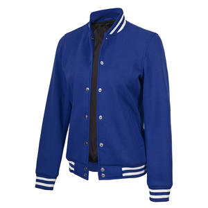 2025 nouveau Design coupe-vent varsité veste Polyester coton et bouton couvert respirant varsity vestes pour femmes - Product Image 3
