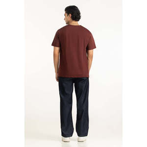 Camiseta de Jersey 100% Algodón, Corte Holgado, 240 g/m², Ligera, Transpirable, Cuello Redondo, Manga Corta, Logotipo Serigrafiado, para Hombre, OEM, ODM - Product Image 5