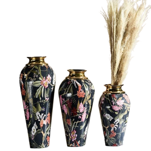 แจกันโลหะพิมพ์ลาย - Product Image 1