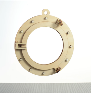 Escritorio de punto de cruz y Marco de pared Latón Náutico Ojo de buey Náutico Decoración de pared marítima-Ventana - Product Image 1