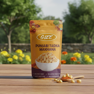 Glee Impex Tadka Punjabi Bajo en Grasa con Makhana, Bolsa de 50g |   Snack de Nuez Tostada Picante Sin Gluten, Paquete de Marca Privada - Product Image 4