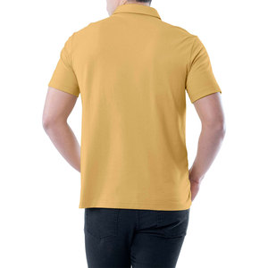 เสื้อโปโลลำลองผู้ชายผ้าฝ้ายระบายอากาศได้ดีสีพื้น/พิมพ์ลายสำหรับฤดูร้อน - Product Image 3