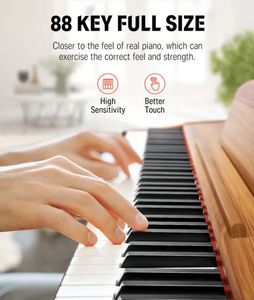 Instrumento eléctrico de madera HY Donner para principiantes de 88 teclas para nuevos jugadores - Product Image 2