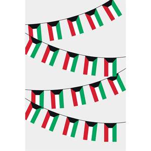 Banderines Rectangulares de Kuwait, Impresos Digitalmente, de Poliéster y Seda, para Automoción, Seguros, Educación, Agencia de Viajes - Product Image 1