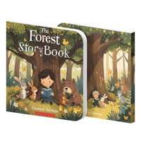 Libro de Cartón Educativo Personalizado al por Mayor, Historia del Bosque para Niños, Hecho de Papel Laminado Mate