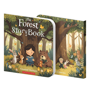 Libro de Cartón Educativo Personalizado al por Mayor, Historia del Bosque para Niños, Hecho de Papel Laminado Mate - Product Image 6