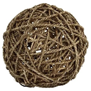 Juguete para mascotas de algas marinas hecho a mano más vendido, bola masticable de jacinto de agua sostenible para gatos y perros - Product Image 4