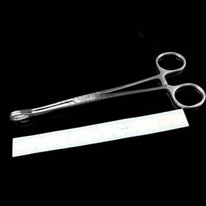 Éponge tenant pince courbée droite dentelée 25cm pince de chirurgie générale pince éponge médicale - Product Image 4