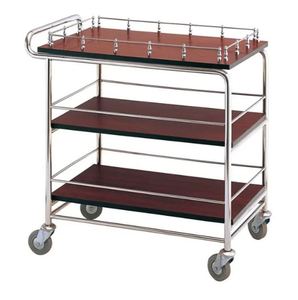 รถเข็น2ชั้นสำหรับใช้ในสำนักงานรถเข็นชุบโครเมี่ยมสำหรับใช้ในบ้าน - Product Image 4