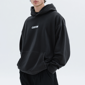 Sweats à capuche pour hommes de haute qualité, vêtements de rue confortables, logo personnalisé, design uni, vente en gros de vêtements à prix raisonnable - Product Image 3