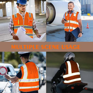 Nouveau gilet de sécurité en polyester pour vêtements de travail personnalisé gilet de sécurité extérieur personnalisé travailleur sport - Product Image 5