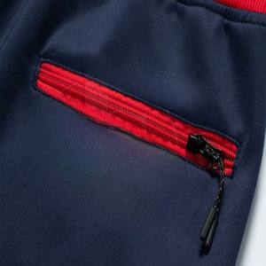 Haute qualité manches raglan fermeture éclair survêtement ensemble tenue décontracté survêtement costume bas prix 100% coton survêtement hommes survêtements en gros - Product Image 5