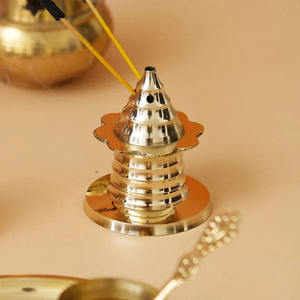 Soporte de incienso de latón para creaciones modernas, quemador de estilo antiguo Bakhoor Loban, Metal duradero para oficina, dormitorio, uso doméstico - Product Image 1