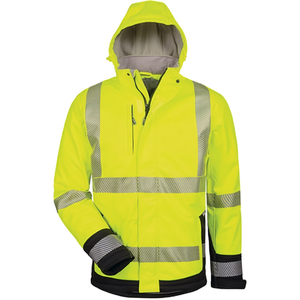 Veste Softshell Haute Visibilité Jaune/Noir Melvin, Équipement de Sécurité et de Survie par ELYSEE - Product Image 2
