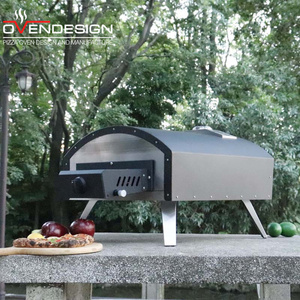 13 Inch No <strong>Door</strong> No Chimney Gas Pizza Oven Stainless Steel Multi-Function Outdoor Portable <strong>Knob</strong> Control Even-Cooking - Product Image 4