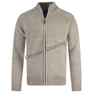 Pull-over pour homme en gros populaire, automne, fermeture éclair intégrale, manches longues, personnalisable, anti-froissement/anti-boulochage, service OEM ODM, 50% - Product Image 1