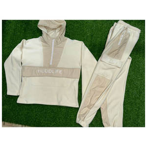 Ensembles de pulls à capuche et de pantalons de survêtement pour hommes de haute qualité Survêtements personnalisés Derniers modèles Tissu polaire Logo personnalisé Ensembles de jogging - Product Image 1