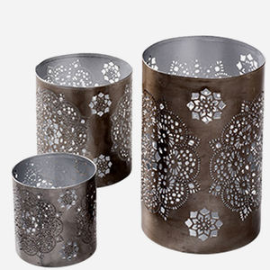 Metal Leaf Votive Candle Holder - Set of 3 - Product Image 3