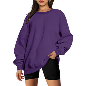 Sudadera Extra Grande de 300 g/m² para Mujer, Estilo Y2K, para Otoño e Invierno, con Logotipo Personalizado, de Forro Polar, Manga Larga, Cuello Redondo, Informal, Tejida - Product Image 5
