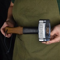 Marteau Viking gravé à la main marteau nordique forgé couteaux de marteau personnalisés pour cadeau papa et mari