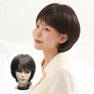 <span class=keywords><strong>7</strong></span> inch thon ngắn Bob Tóc Giả nhẹ thoải mái Clip cap Trinh Nữ lớp trung quốc tóc wigts cao cấp lớp tóc giả tóc con người - Product Image 4