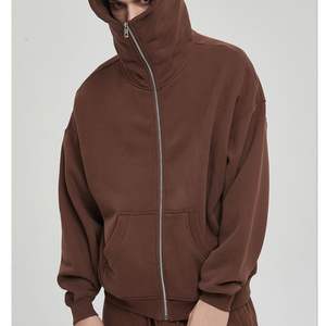 Sudadera personalizada con capucha lavada con enzima vintage envejecida y cremallera de cara completa para hombre Impresión digital lavada con ácido antiarrugas talla XL - Product Image 5