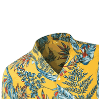 Collection Été 2025 – T-shirt Aloha Hawaïen en Coton Éponge 100% Fabriqué au Pakistan pour Hommes – Conception OEM Personnalisée – Décontracté, Plage, Boutonné