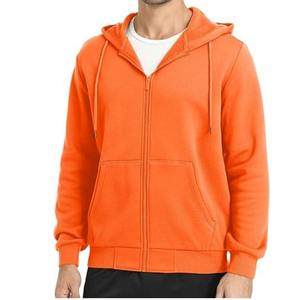 Sweat-shirts à capuche en coton pour hommes en gros 2025, fermeture éclair, logo personnalisé, haute qualité, écologique, décontracté d'hiver, polaire, anti-froissement, strass - Product Image 3