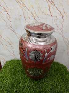 Último diseño, suministros funerarios con forma personalizada, urna de cremación de Metal para cenizas humanas adultas, recuerdo conmemorativo, venta a granel - Product Image 5