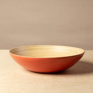 Bol en bambou tissé à la main, bol en bambou écologique, bol à salade en bambou pour la maison et la cuisine - Product Image 1