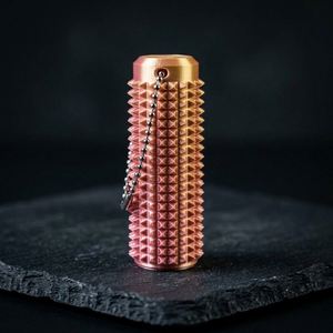 Internet Famous Style Eco-Friendly PLA 3D Printed Durable Spiky Fidget Pain Stim Roller Sensory Keychain Everyday Fidgeting - Product Image 2