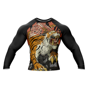 Protège-éruption mma de compression sublimée personnalisée Concevez votre propre rashguard pour hommes imprimé par sublimation - Product Image 1