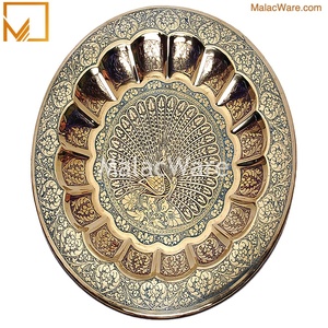 Hấp Dẫn Con Công Nhảy Múa Brass Tường Treo Bức Tượng Giá Rẻ Ấn Độ Thủ Công Thủ Công Kim Loại Bắt Mắt Trang Trí Tường - Product Image 4