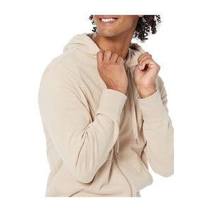 Sweat à capuche zippé pour hommes à la mode pour l'hiver avec une qualité élevée et supérieure 100% coton biologique 450 GSM - Product Image 4