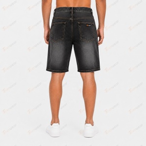 Pantalones Cortos de Mezclilla Personalizados para Hombre al por Mayor, de Cintura Alta, Rotos y Desgastados, Casuales de Verano, de Algodón Elástico Premium - Product Image 5