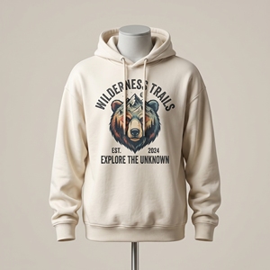เสื้อฮู้ดดี้ผู้ชายคุณภาพสูง เสื้อสเวตเชิ้ตแบบ unisex ทรงโอเวอร์ไซส์ มีซิป/แบบสวมหัว พร้อมโลโก้สั่งทำ เสื้อฮู้ดดี้ผ้าคอตตอนหนาน้ำหนักมากสำหรับผู้ชาย สั่งทำได้ - Product Image 4