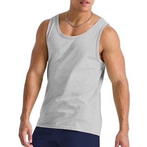 OEM personalizado al por mayor transpirable camisetas sin mangas para los hombres de alta calidad gimnasio Fitness totalmente personalizado ropa de los hombres camisetas sin mangas de algodón 2025 - Product Image 1