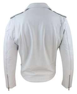 Veste en cuir pour homme de qualité supérieure, coupe moto moderne, en toile de cuir de vache, fabriquée au Pakistan 2025 - Product Image 4