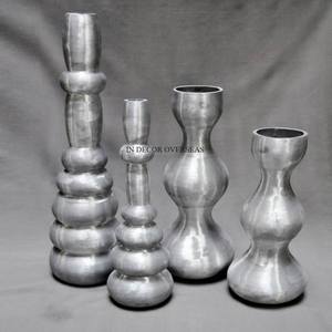 Customized Design And Shape Available Brass Antique Finished Set Of 4 Unique Fancy Designer Metal Flower <b>Vase</b> In Lowest Price - Product Image 6