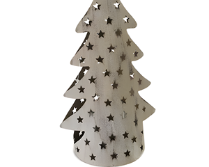 Creative Metal Christmas Tree Design Tea <b>Light</b> Holder with <b>Star</b> Cutout Design From India in Wholesale Price - Product Image 3