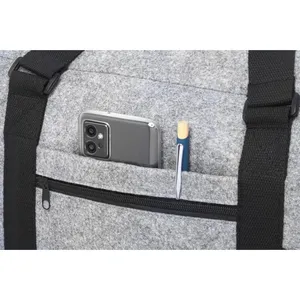 Sacche Sportive Eco-Friendly in Feltro per Viaggi, Gadget Ecologici, Borsa Sportiva Promozionale con Coulisse - Product Image 6