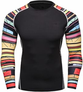 OEM Custom Rashguard Shirt BJJ Compression Fit for MMA Training Tissu extensible durable avec technologie anti-odeur - Product Image 1