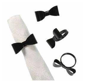 Anillo de servilleta de metal negro de forma Irregular Buen diseño para vajilla Servilletero Hecho a mano Producto sólido de la mejor calidad - Product Image 4