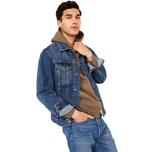 Personalizable hombres 100% algodón peso pesado pulóver Sudadera con capucha Invierno Polar con capucha estilo bordado térmico liso teñido - Product Image 4