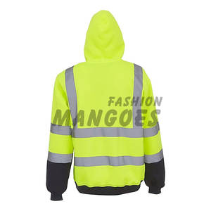 เสื้อฮู้ดขนแกะปรับแต่งได้มีเทปสะท้อนแสงมีซิปด้านหน้ามีกระเป๋า - Product Image 2