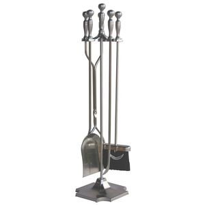 Standard Quality Fireplace <b>Tools</b> 5 Pieces Wrought Metal <b>Tool</b> Set <b>Fire</b> Set <b>Fire</b> Place Pit Poker Stove <b>Tools</b> Kit Decoration Access - Product Image 4
