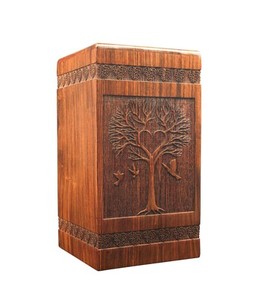 Urnes en bois de style américain moderne faites à la main de super qualité urnes de crémation pour hommes et femmes adultes urnes décoratives - Product Image 1